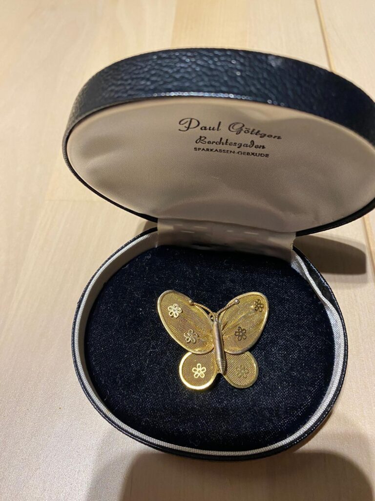 Goldener Schmetterlings-Anstecker
