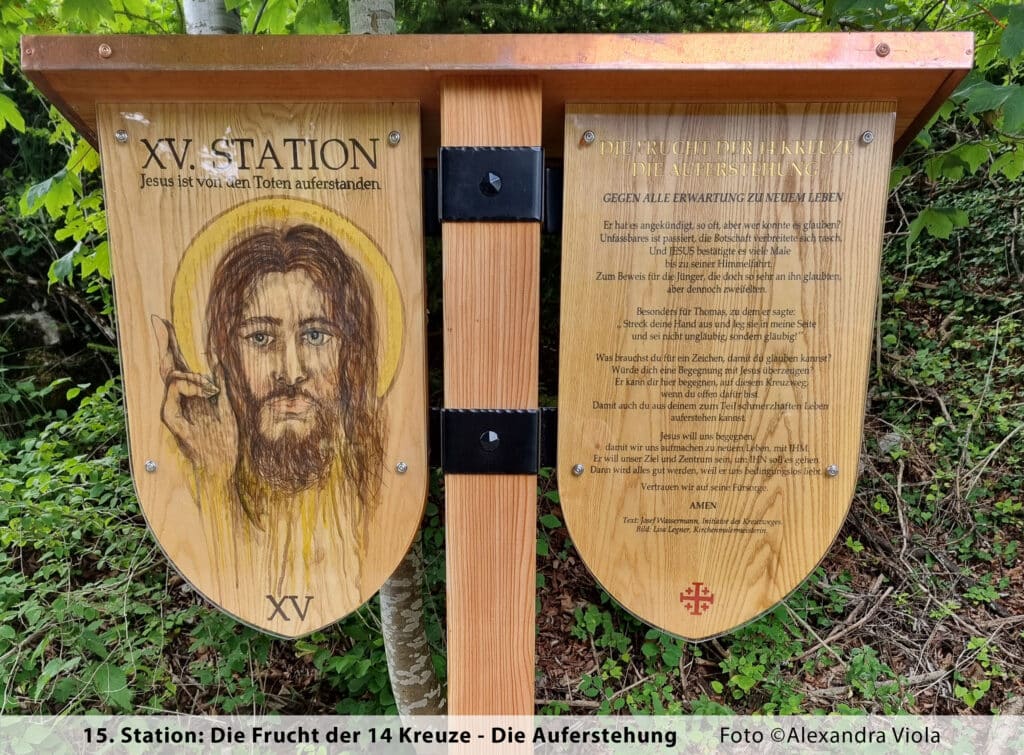 Fünfzehnte Station mit Bilduntertitel